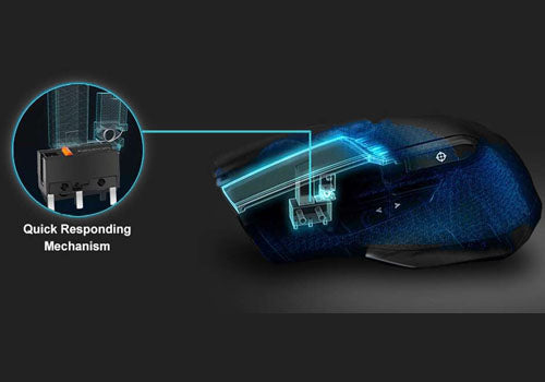 إي في جي أي اكس17 ماوس الألعاب السلكي قابل للتخصيص 16000 نقطة في البوصة - أسود إي في جي أي اكس17 ماوس الألعاب السلكي قابل للتخصيص 16000 نقطة في البوصة - أسود